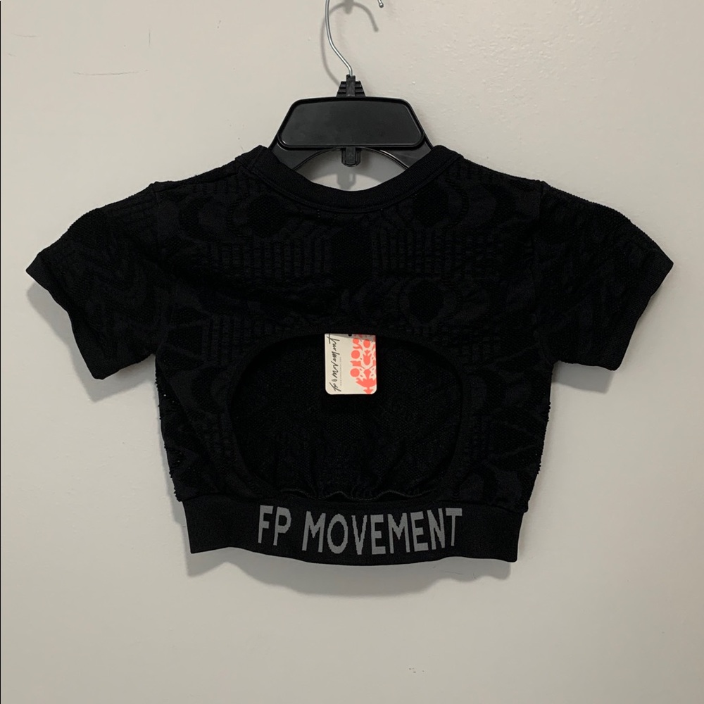 FP MOVEMENT Logo Run The Distance Baby Tee Top Cut Out NWT - Picture 6 of 9